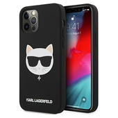  czarne hard case Silicone Choupette do Apple iPhone 12 Pro (6.1 cali)