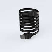 Devia kabel Flat 8-pin p�aski czarny do SAMSUNG ZV50