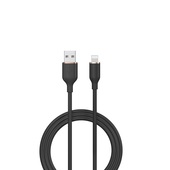 Devia kabel Jelly USB - Lightning 1,2 m 2,4A czarny do SAMSUNG ZV50