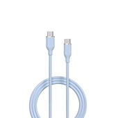 Devia kabel Jelly USB-C - USB-C 1,2 m 60W niebieski do SAMSUNG ZV50