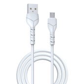 Devia kabel Kintone USB - MicroUSB 1,0 m 2,1A bia�y do SAMSUNG ZV50