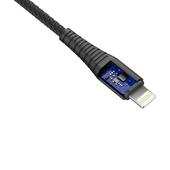Devia kabel Storm 2w1 USB A/typ-C do 8-pin czarny 2,4A 1m do SAMSUNG ZV50
