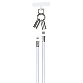 Devia kabel uniwersalna smycz 2w1 PD USB-C - Lightning 1,2 m 27W lawendowy do SAMSUNG ZV50