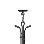 Devia kabel uniwersalna smycz 2w1 PD USB-C - USB-C 1,6 m 60W czarny z regulacj� d�ugo�ci do SAMSUNG ZV50