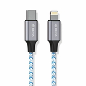 Devia kabel Vogue PD USB-C - Lightning 1,0 m 20W 3A szaro-srebrny tuba do SAMSUNG ZV50