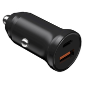 Devia �adowarka samochodowa Smart Mini PD QC 3.0 20W 1x USB-C 1x USB czarna do SAMSUNG ZV50