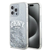 etui pozosta�e DKNY nak�adka bia�a HC liquid glitters w arch logo do Apple iPhone 15 Pro Max