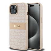 DKNY nak�adka r�owa HC PU repeat texture pattern w tonal stripe do Apple iPhone 15 Plus