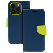 Etui Fancy Case granatowo-limonkowy do Samsung Galaxy S22 Plus 5G
