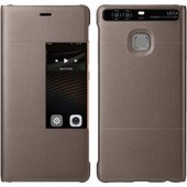 Etui HUAWEI P9 Smart Cover S-View br�zowe TTT do Huawei P9