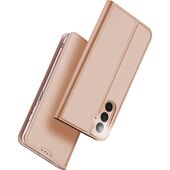 Etui ksi��eczkowe z kieszonk� na karty z podstawk� r�owy do Samsung Galaxy A17