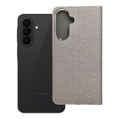 Etui ksi��eczkowe z podstawk� z kieszonk� na kart� srebrny do Samsung Galaxy A27 5G