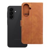 Etui ksi��eczkowe z zapi�ciem na magnes portfelowe br�zowy do Samsung Galaxy A27 5G