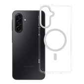 Pokrowiec Etui na ty� MagSafe przezroczyste z os�on� aparatu Frame Clear Hybrid Mag Cover do Samsung Galaxy A17