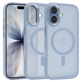 Pokrowiec Etui na ty� MagSafe przezroczyste z os�on� aparatu niebieski (Camera Control Button) do Apple iPhone 17