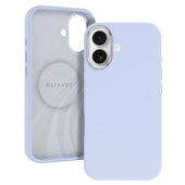 Etui na ty� MagSafe z os�on� aparatu silikonowe Liavec Silky niebieski do Apple iPhone 17