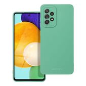 Etui na ty� z os�on� aparatu silikonowe matowe zielony do Samsung Galaxy A52
