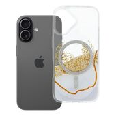 Etui nak�adka MagSafe przezroczyste z os�on� aparatu Golden zgodne z MagSafe do Apple iPhone 17