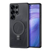 Etui plecki MagSafe pancerne przezroczyste czarny do Samsung Galaxy S25 Ultra