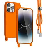 Etui Rope Case ze sznurkiem pomara�czowy do Samsung Galaxy S21 FE 5G
