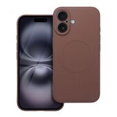 Etui Silicone Mag Cover MagSafe br�zowy do Apple iPhone 16