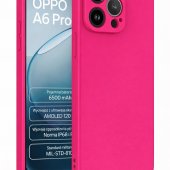 Etui silikonowe na ty� plecki z ochron� aparatu r�owe do Oppo A6 Pro 5G
