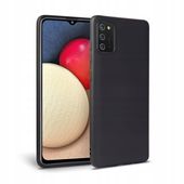 etui silikonowe Tech-protect Icon czarne do Samsung A02S