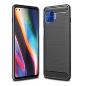etui Tech-Protect TPU Carbon Czarne do Motorola Moto G 5G Plus