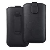 Etui wsuwka uniwersalna z os�on� aparatu Deko czarny do Samsung Galaxy A02S