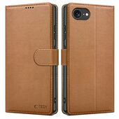 etui z klapk� Tech-protect Wallet br�zowe do Apple iPhone 17e