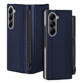 Etui zamykane z klapk� i kieszonk� na kart� niebieski do Samsung Galaxy Z Fold 7