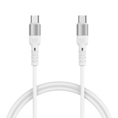 Forever Core kabel High Power USB-C - USB-C 2,0 m bia�y 100W do GaN do SAMSUNG ZV50