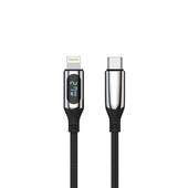 Forever kabel LCD USB-C - Lightning 1,0 m 27W czarny do SAMSUNG ZV50