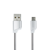 Forever kabel USB - microUSB srebrny metalowy do SAMSUNG ZV50