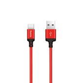 HOCO Kabel USB Times Speed X14 typ-C czarno-czerwony 1m