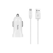 HOCO �adowarka samochodowa Z2 plus kabel micro bia�a 1USB 1,5A do SAMSUNG ZV50
