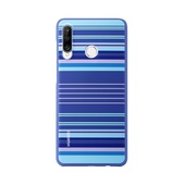 etui oryginalne Huawei etui niebieskie linie do Huawei P30 Lite