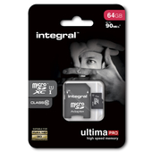 Integral karta pami�ci microSDXC Ultima PRO (64GB | class 10 | UHS-I | 90 MB/s) + adapter do SAMSUNG ZV50