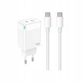 Szybka �adowarka 45W GaN PD 2 porty USB-C z kablem  do Samsung Galaxy A25 5G