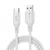 Kabel USB-A do USB-C Forcell 1m do samochodu Android Auto bia�y do Samsung Galaxy F55 5G