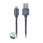 Kabel Forever do iPhone 8-PIN jeans 1m 2A do SAMSUNG ZV50