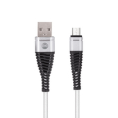 Kabel Forever micro-USB Shark bia�y 1m 2A do SAMSUNG ZV50