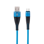 Kabel Forever micro-USB Shark niebieski 1m 2A do SAMSUNG ZV50
