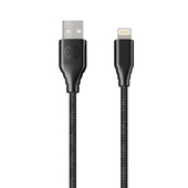 Kabel lightning MFI Classic 2,4A 3m czarny Core do SAMSUNG ZV50