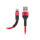 Kabel Maxlife MXUC-01 do iPhone / iPad / iPod 8-PIN Fast Charge 2A czerwony do SAMSUNG ZV50