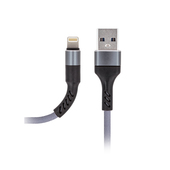 Kabel Maxlife MXUC-01 do iPhone / iPad / iPod 8-PIN Fast Charge 2A szary do SAMSUNG ZV50