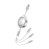 KABEL REMAX DRIP SERIES 15W 3w1 USB-C/MICRO/LIGHTNING RC-C018 SILVER do SAMSUNG ZV50