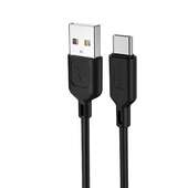 KABEL T-PHOX FAST TYPE-C 2.4A PVC 1.2M BLACK do SAMSUNG ZV50