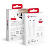Kabel USB C do USB C Forcell F-Energy QC4.0 PD 3A 60W 0,5 m C338 bia�y do myPhone N23 Lite