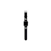 Karl Lagerfeld pasek do Apple Watch 38 / 40 / 41 KLAWMSLCKK czarny Silicone Karl & Choupette Head